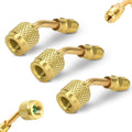 3PCS A2l R-32 R-454b Adapter, 1/4" Left-Hand Female to 1/4" Right-Hand