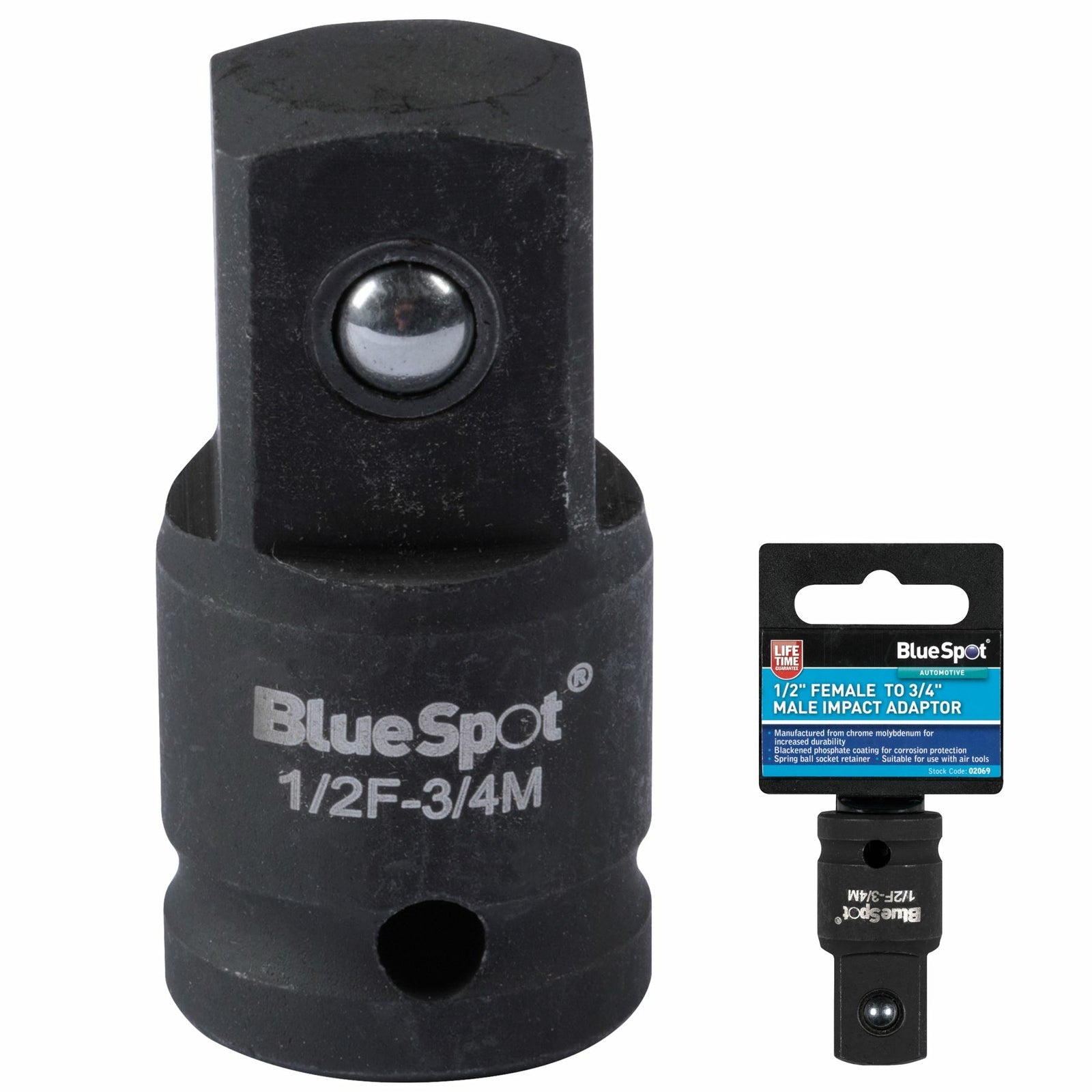 BlueSpot Impact Adaptor Socket Converter Reducer 1/2" Female to 3/4" Male Drive by BlueSpot
