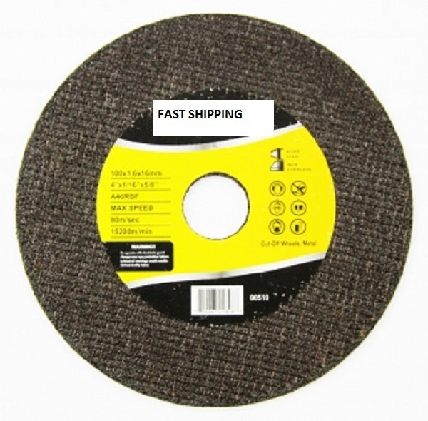 10pc Cutoff Wheels 4" x 1/16" for Metal Cutting