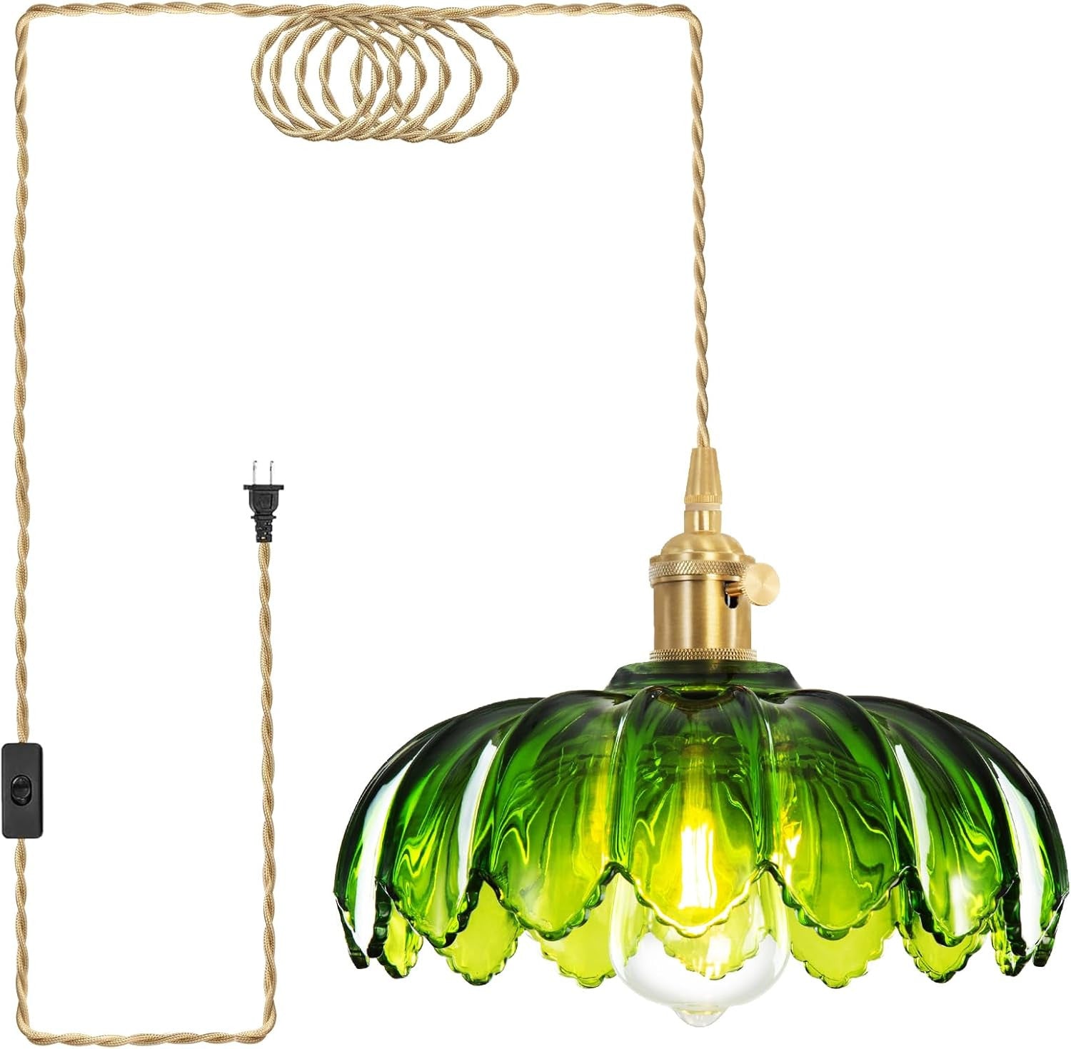 Plug in Pendant Light, Hanging Lights with Plug in Cord, Hanging Light