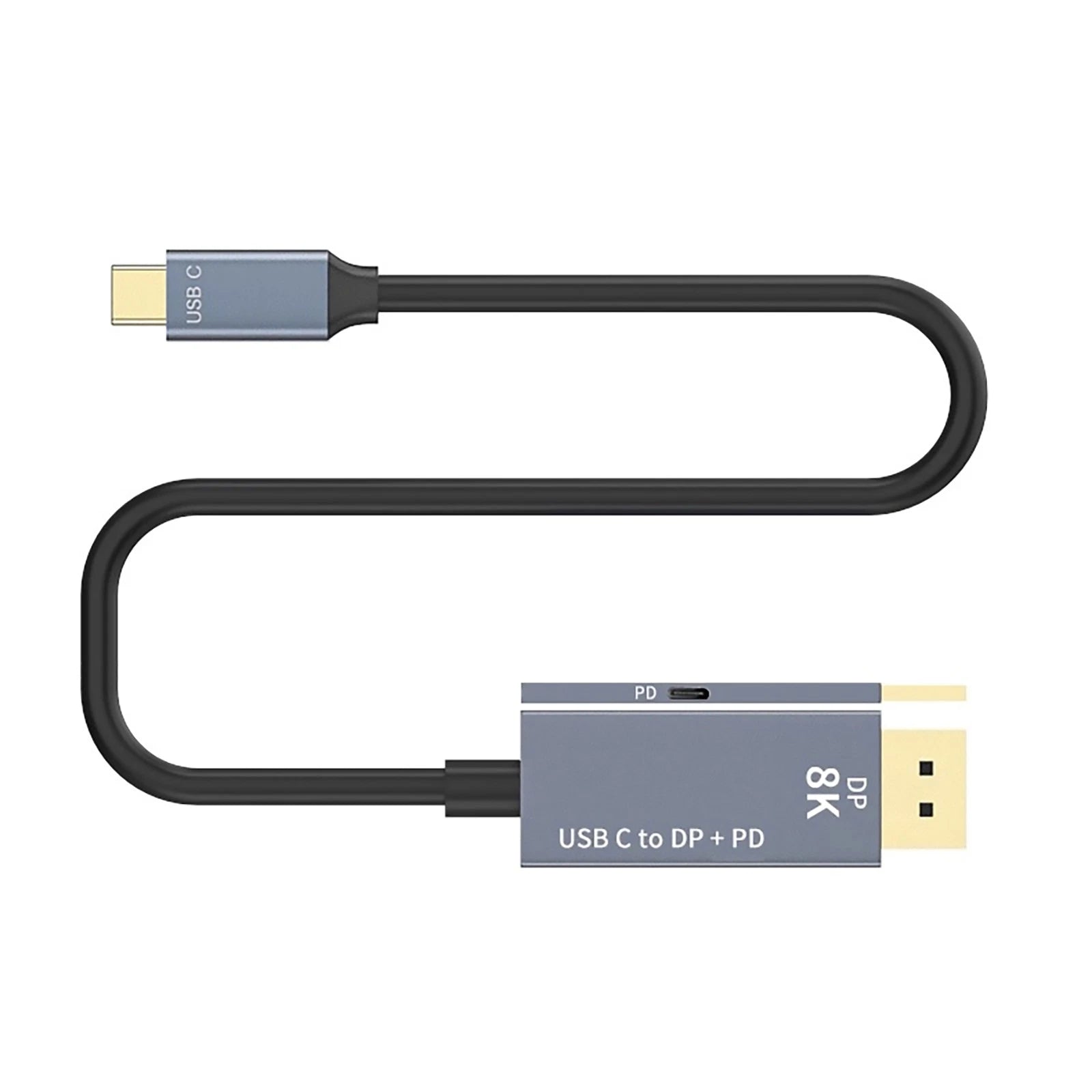 8k 60hz Usb-c To Displayport 1.4 Cable 1m Usb 3.1 Type C To Dp W/ Pd