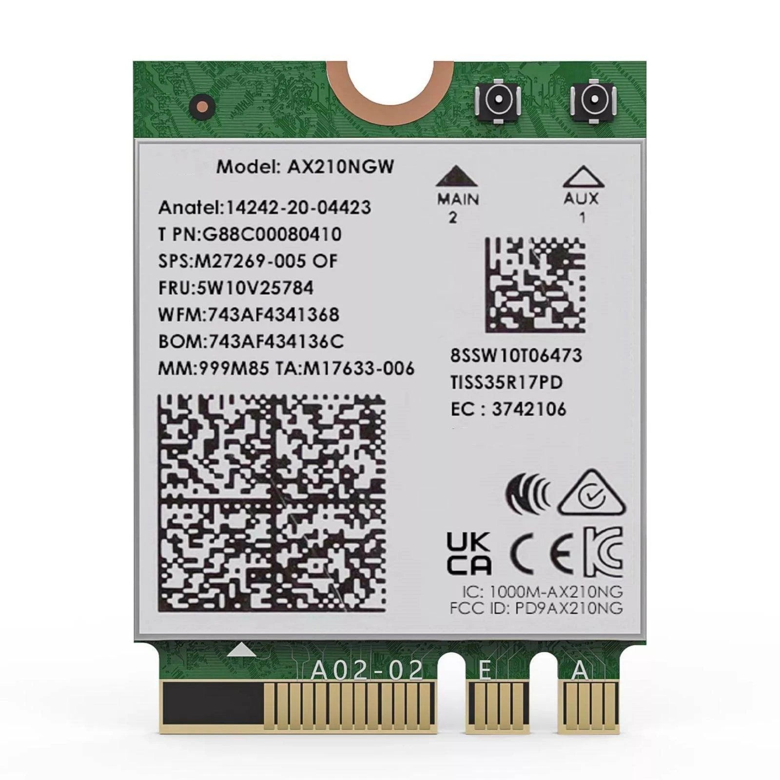 Wi-fi 6e Tri-band M.2 Module Ax5400 Wireless Adapter Fit For Intel