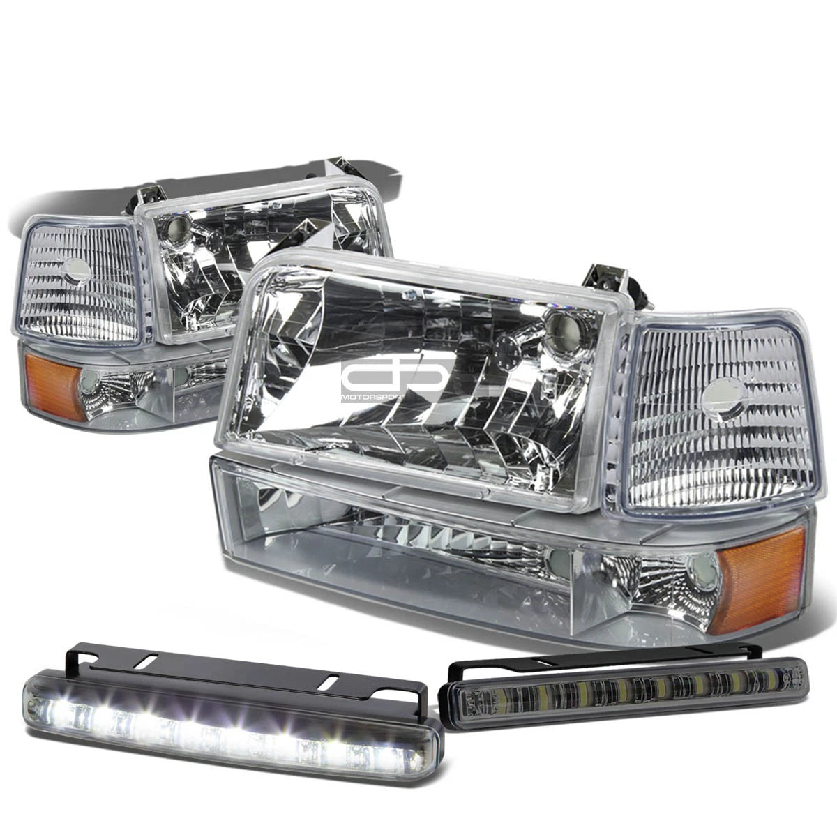Chrome Housing Headlight+ambe<wbr/>r | Built Supply Co