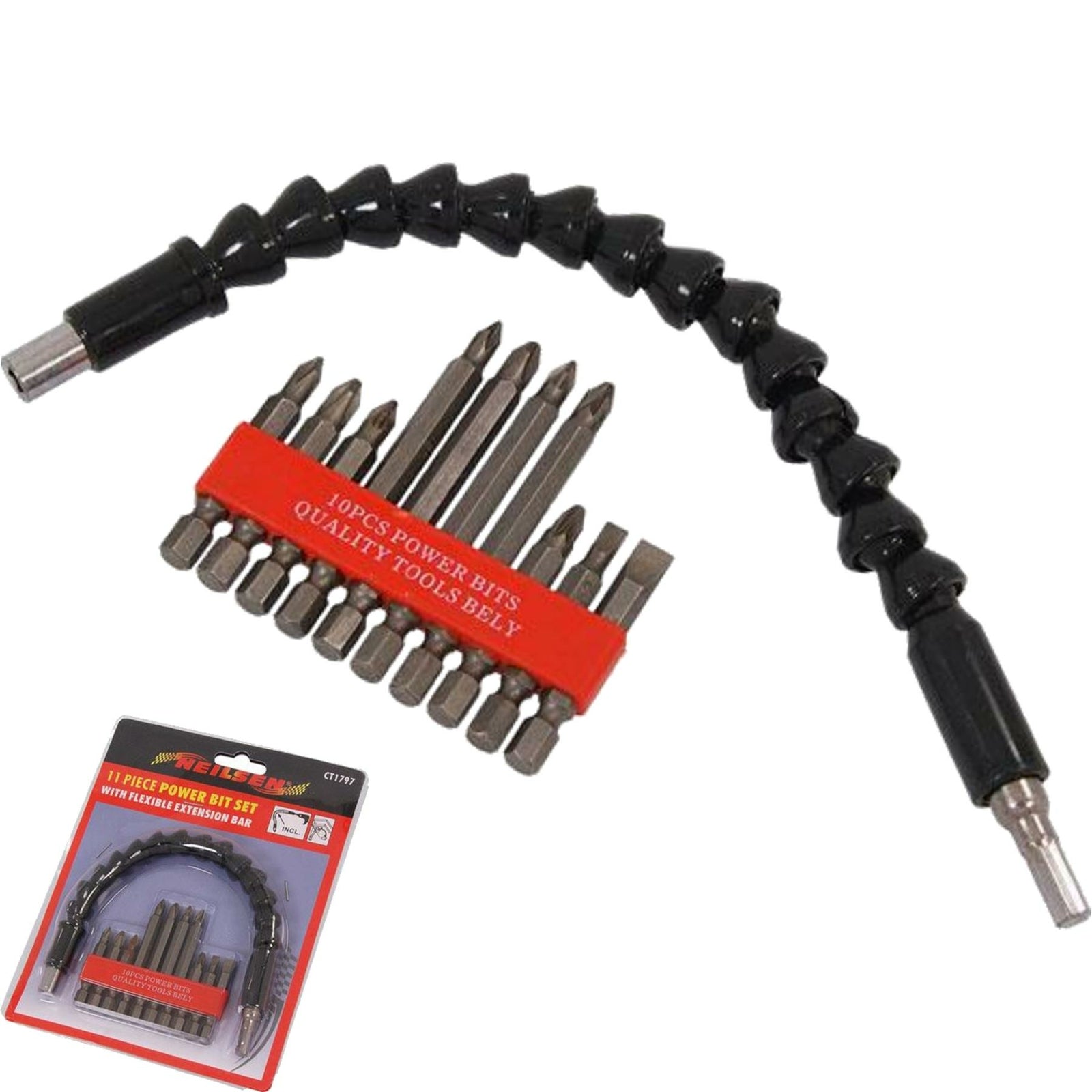 Neilsen 11pc Power Drill Bit Set