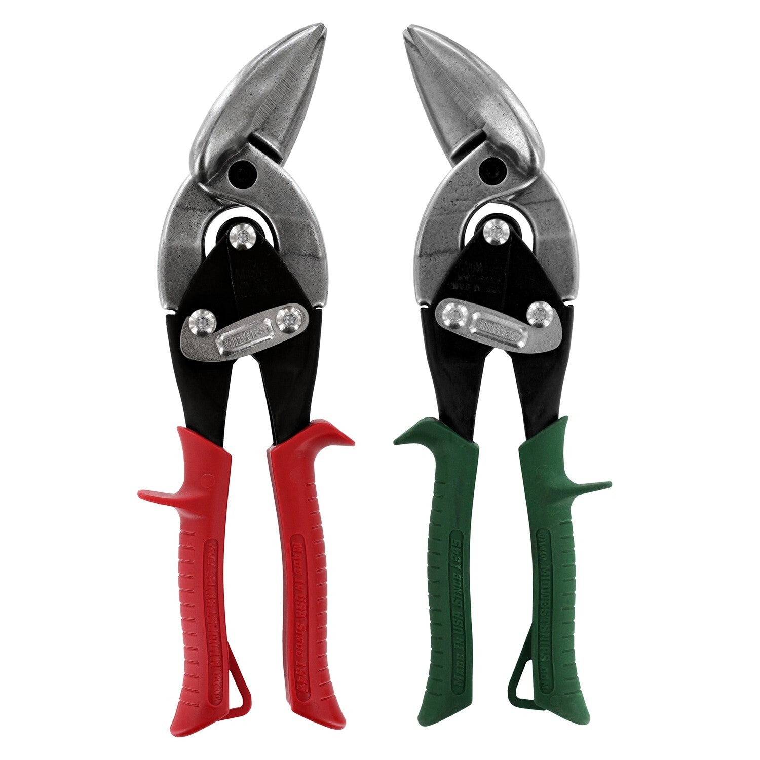 Midwest Snips 2pc Offset Aviation Snip Set P6510L & P65
