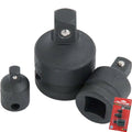 Neilsen Impact Socket Converter Reducer Adapter Set 1/4" 3/8" 1/2"