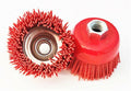2 Nylon Infused 3" Abrasive Bristle Cup Brush Wheel - 5/8-11