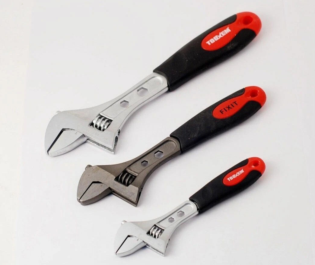 Cr-v Adjustable Wide Open Jaw Wrench Shifter With Hex Spanner