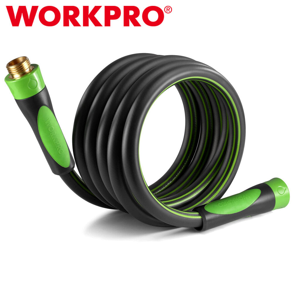 WORKPRO 5/8 IN x 10 FT Garden Hose Water Hose w/Bi-Material 360°