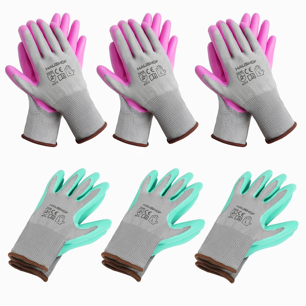 Women Gardening Gloves Nitrile Coated Planting Digging Working Gloves