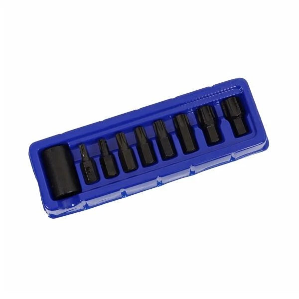 Us Pro 1/2" Drive Impact Star Torx Bit Set T30–t70 S2 Steel + Bit