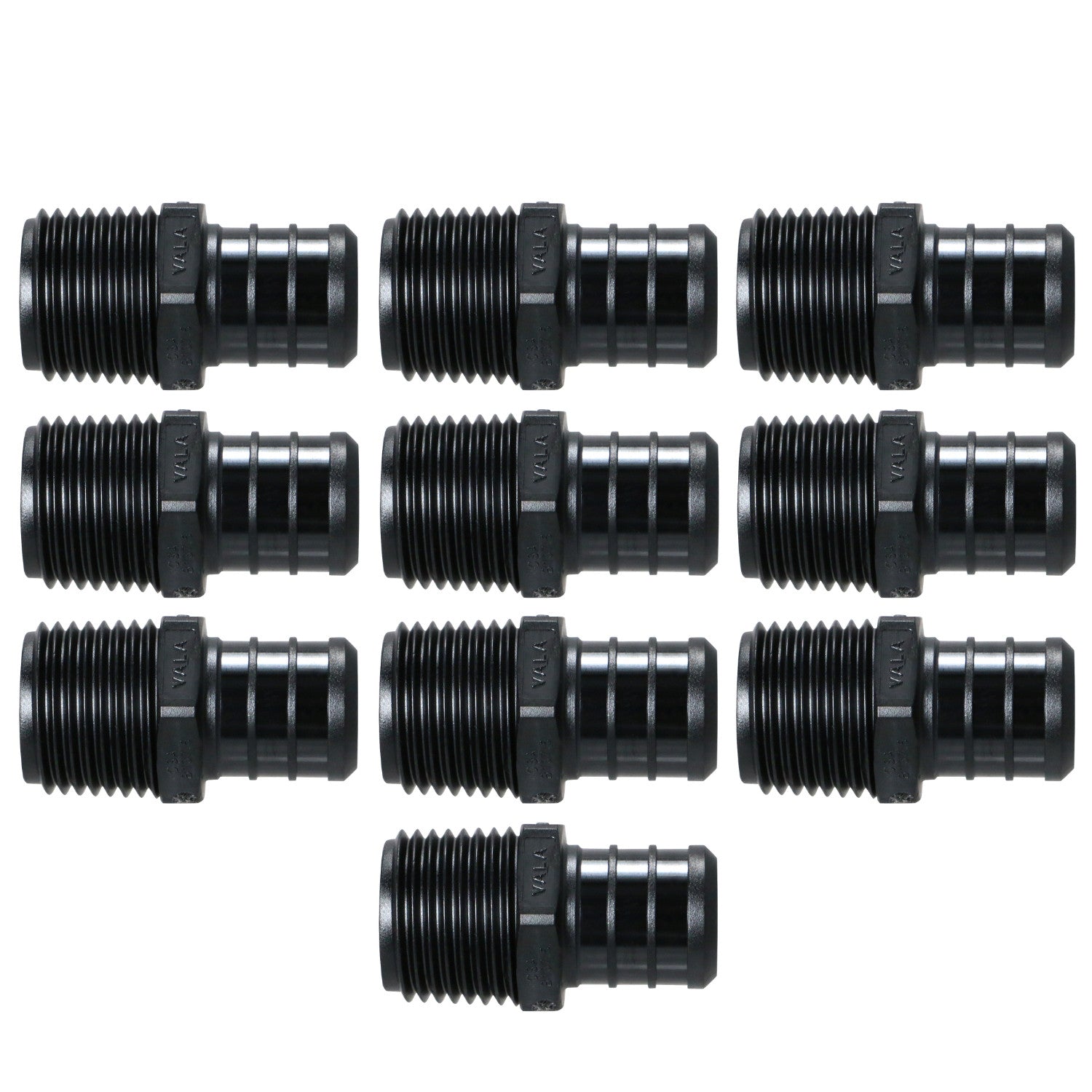 XFITTING 3/4" PEX-B x 1/2" Male NPT Adapter 10 Pack