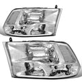 Fit 2009-2018 Dodge Ram Pickup Chrome Housing Clear | Built Supply Co