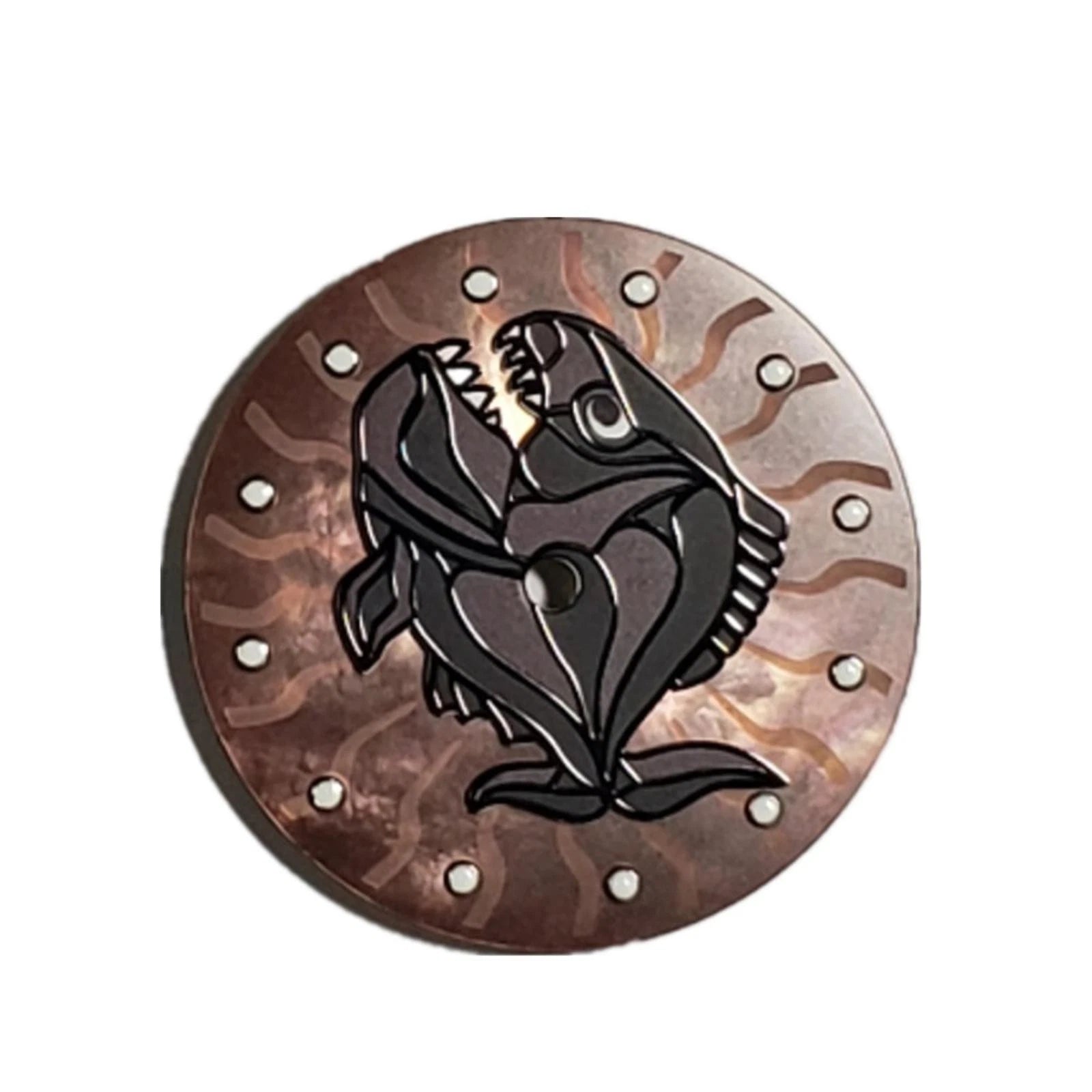 28.5mm Luminous Fish Watch Movement Dial Plate For Eta2836 2824 Nh35
