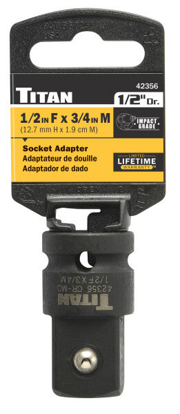 Titan 1/2-Inch to 3/4-Inch Impact Socket Adaptor by Titan