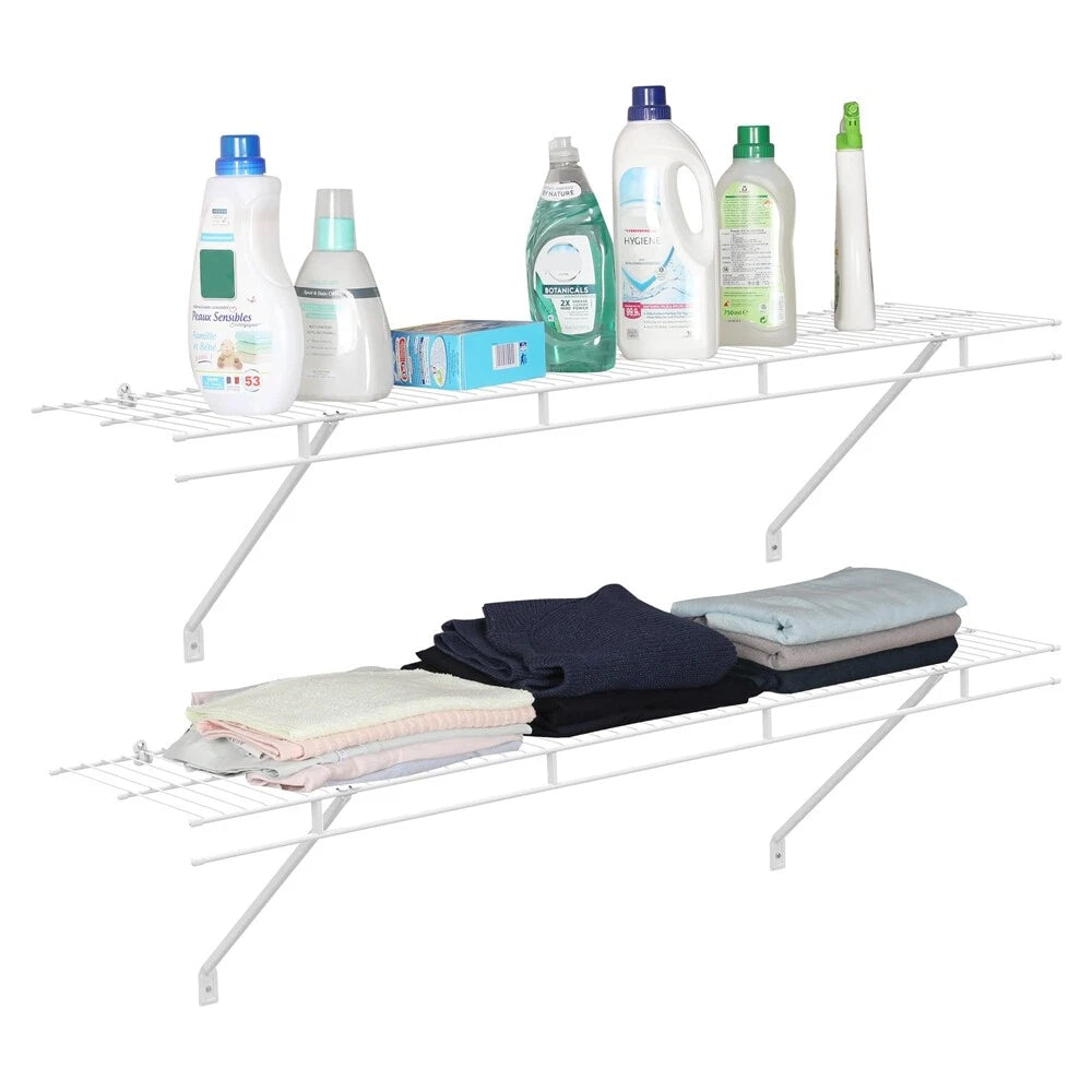 Haushof 2-pack Heavy Duty Closet Shelves Wall | Built Supply Co