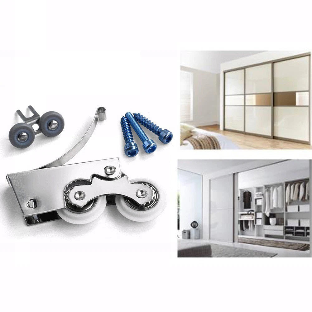 Sliding Door Roller With Double Wheels For Enhanced Durability