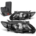 For 2011-2013 Toyota Corolla Pair Black/clear | Built Supply Co