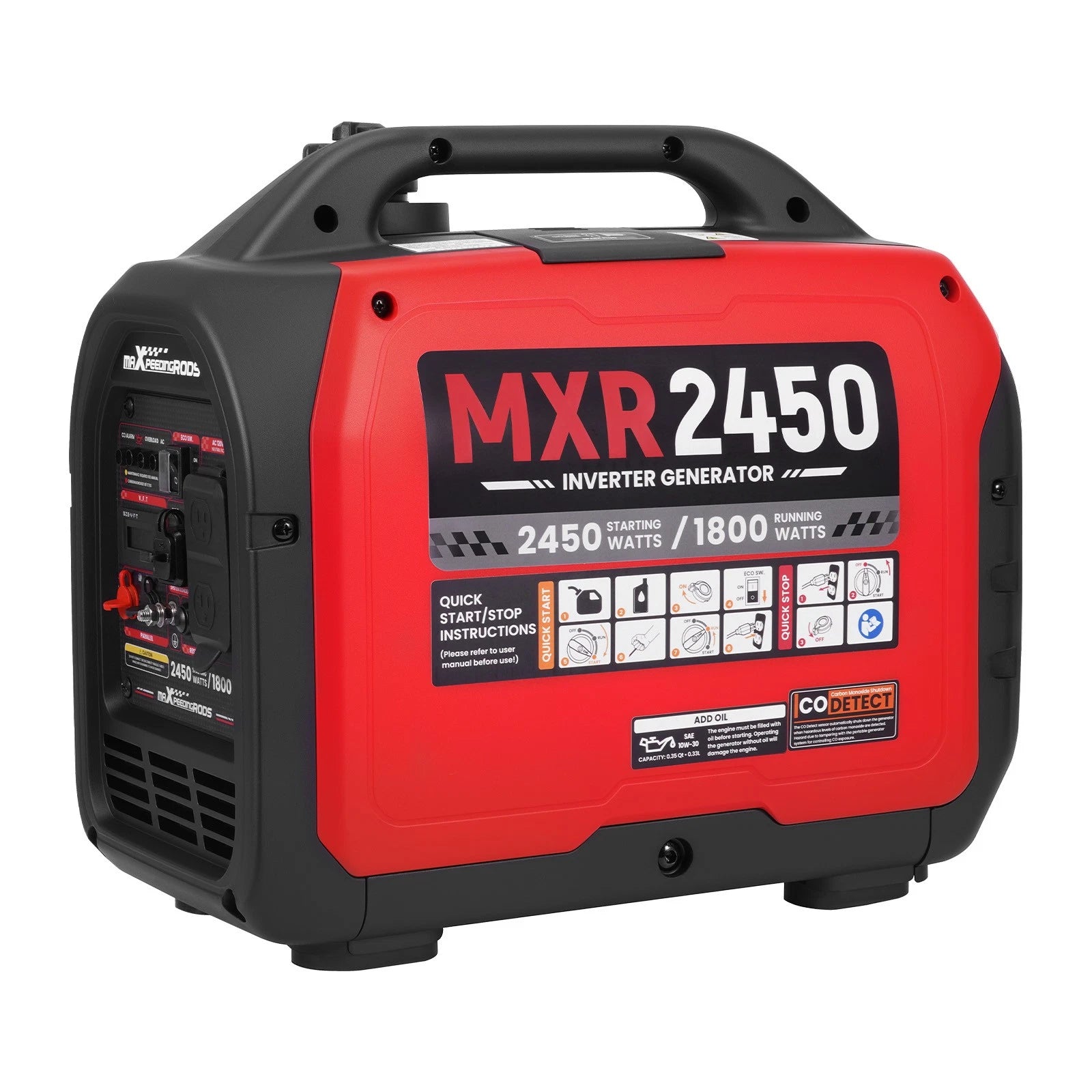 15kg Ultra Portable Inverter – 2450W with CO Shutdown for Family Camping Trips