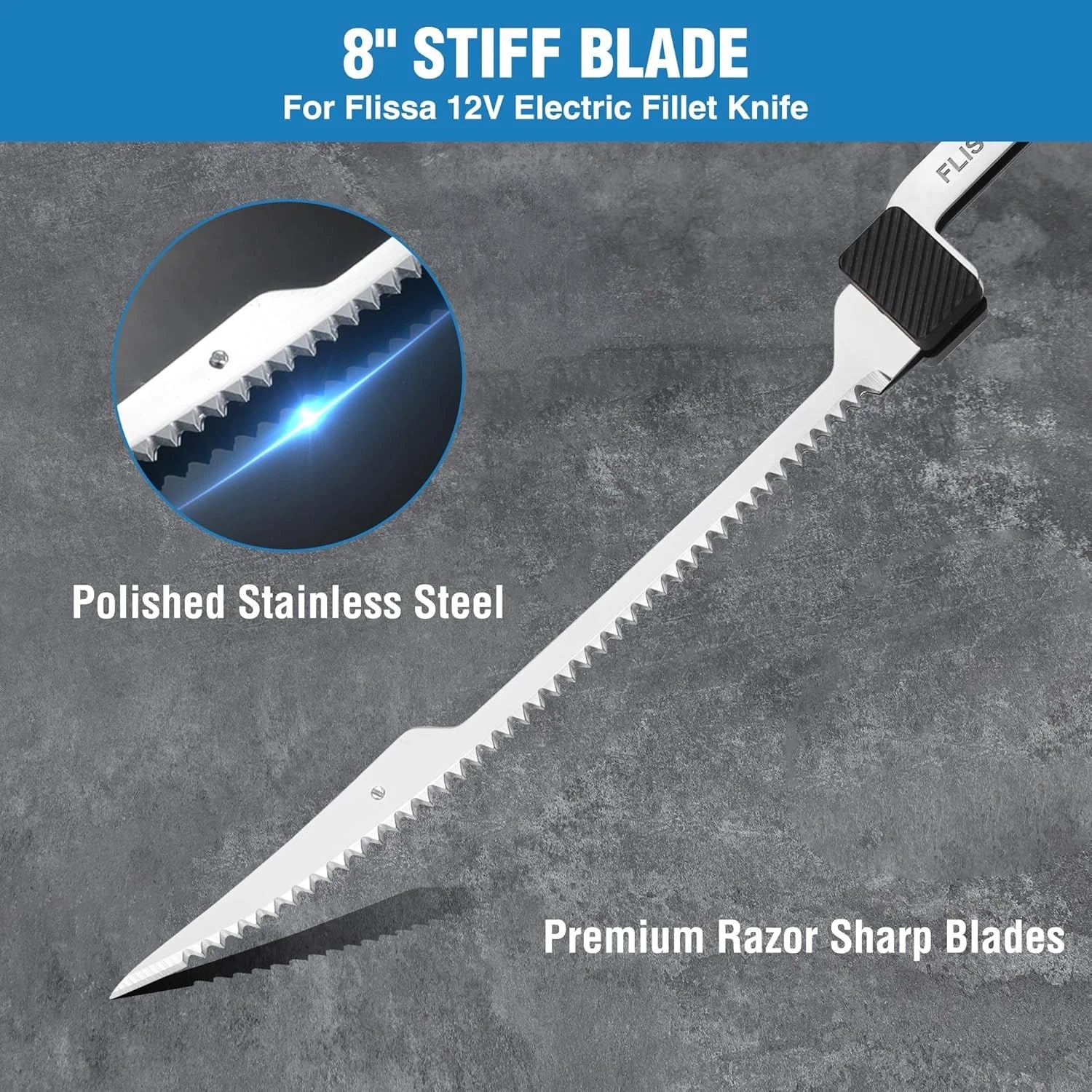 Flissa 8" Stainless Steel Replacement Flex Blade | Built Supply Co