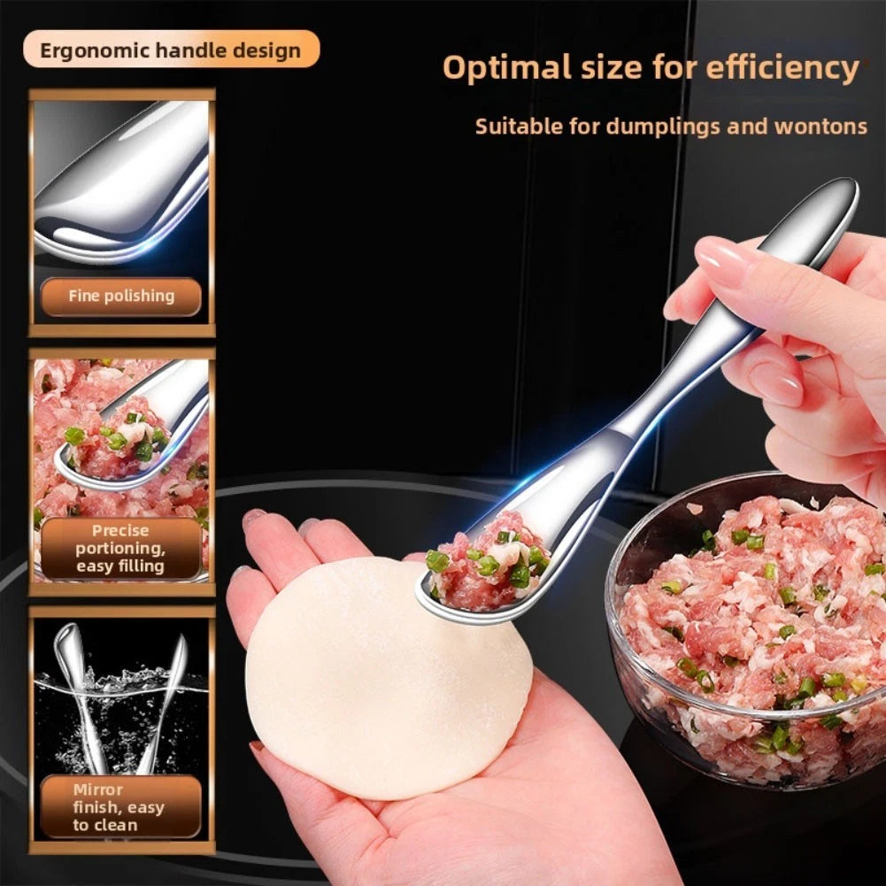 316 Stainless Steel Dumpling Filling Spoon For Ravioli Wonton Jiaozi