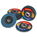 WORKPRO 10x Flap Disc 4-1/2" 120 Grit by WORKPRO