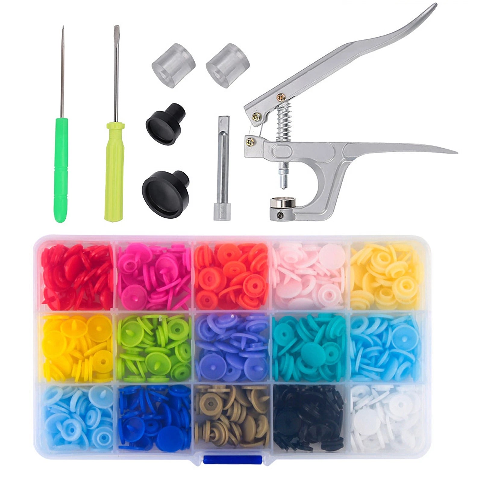 Snap Buttons Press Tool Kit Suitable For Lightweight Clothing For Diy