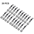 Swivels Set Tackle Fishing Carp Hooklink Clips Link Rig Rings Steel