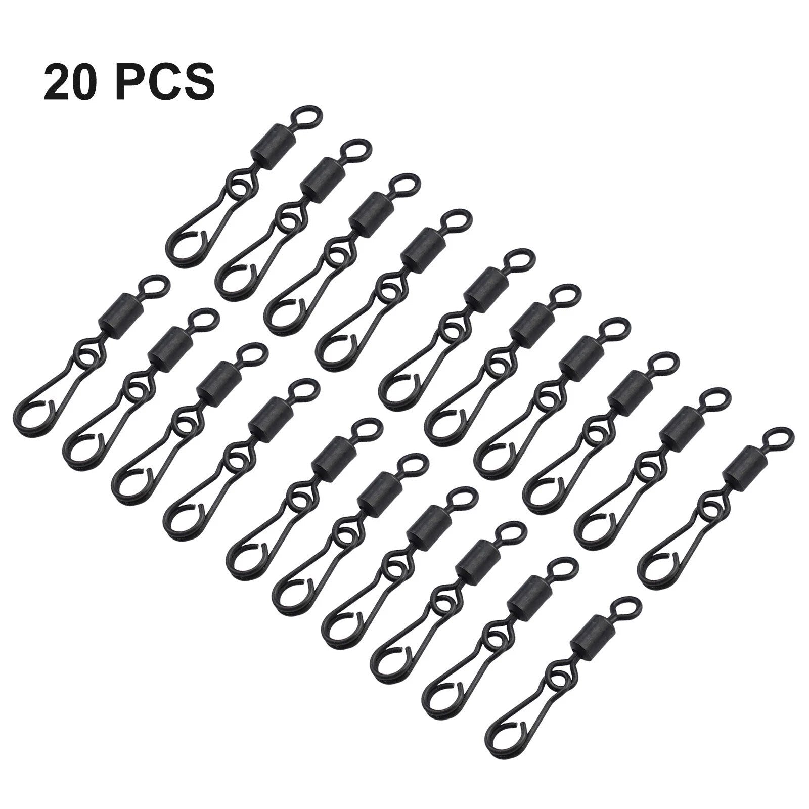 Swivels Set Tackle Fishing Carp Hooklink Clips Link Rig Rings Steel