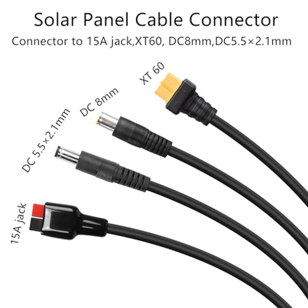 4-in-1 Solar Cable Compatible Cable Camping Activities User-friendly