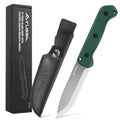 Flissa 9inch Fixed Blade Knife D2 Steel Full Tang Hunting Knife