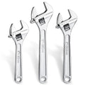 Workpro 3PC 6" 8" 10" Adjustable Wrench Set Forged Carbon Steel