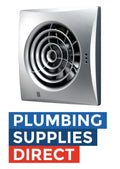 HIB Hush Timer Wall Fan in Chrome
