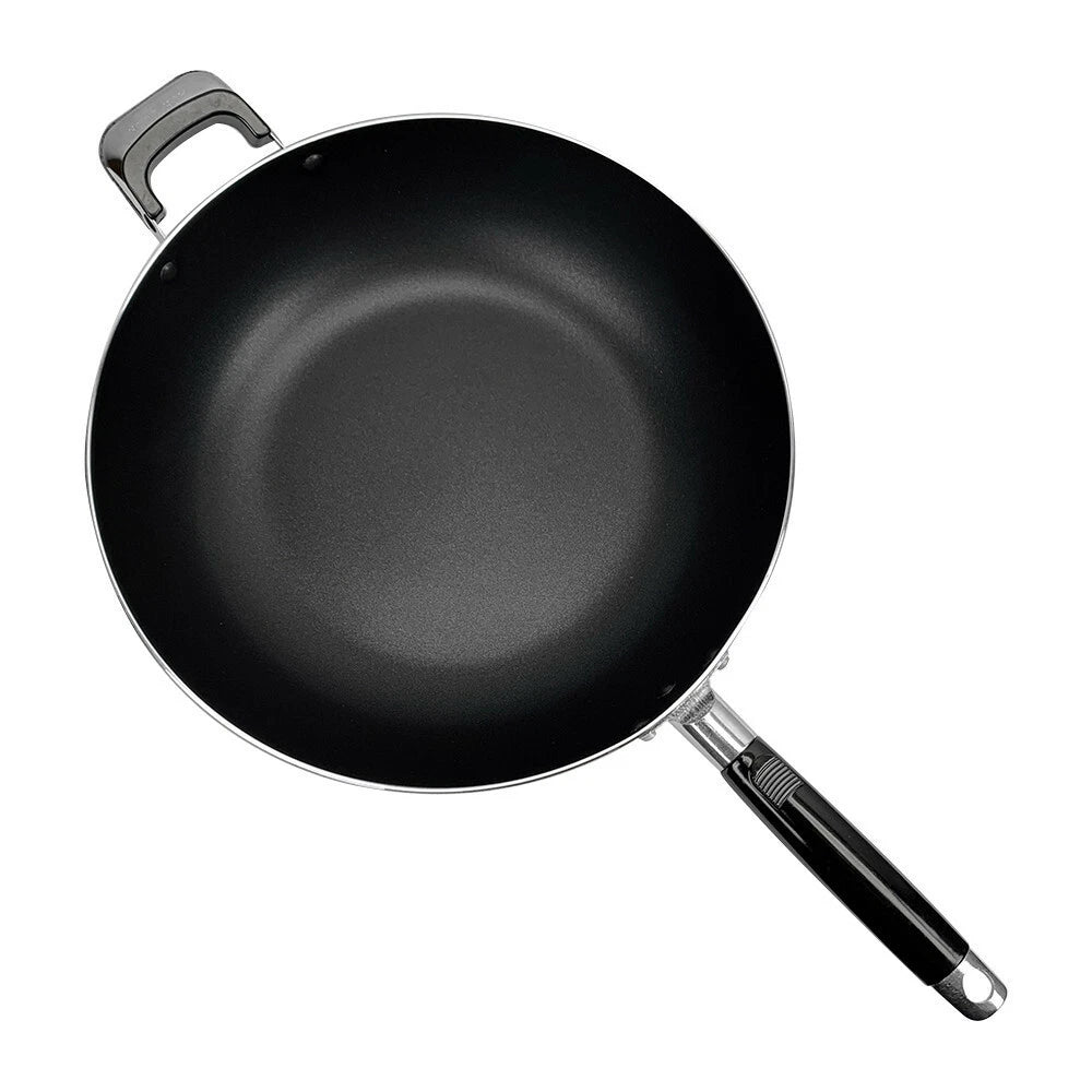 Aluminum Nonstick Frying Pan Wok Skillet With Side