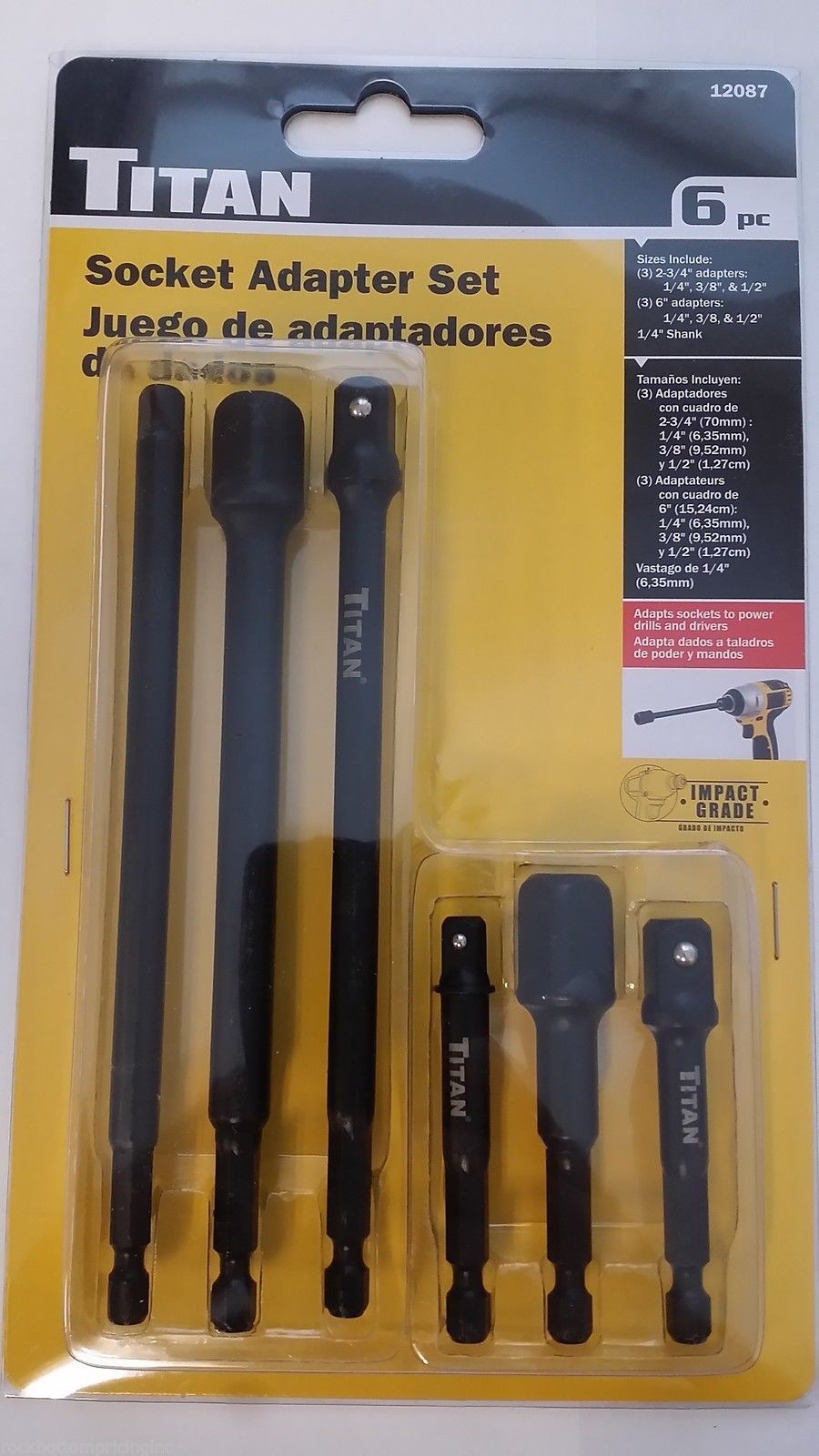 Titan Socket Adapter Extension Set by Titan