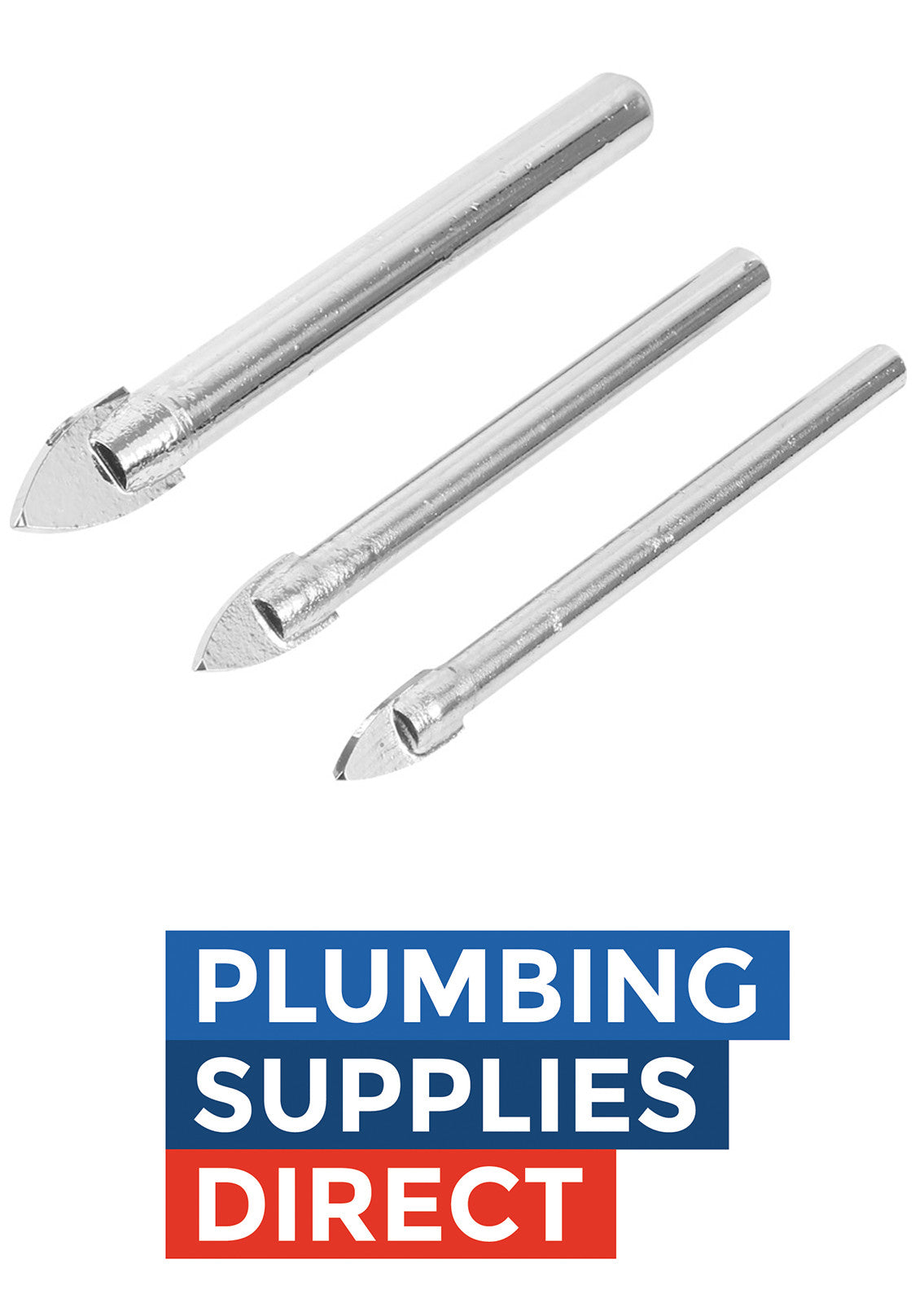 Todays Tools Glass Tile Drill Bits 5.5mm, 6mm & 7mm