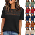 Womens Summer Tops Round Neck Shirts For Summer Fashion Fashion