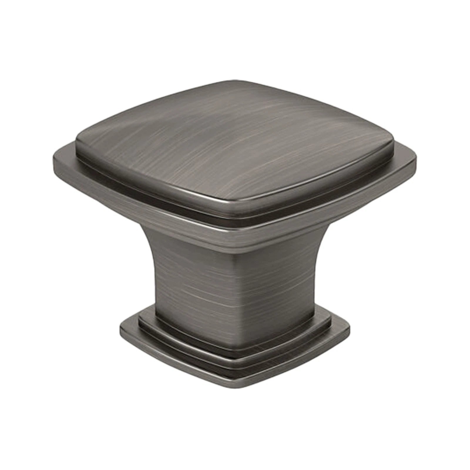 5 Pack Temple Square Antique Nickel Kitchen Cabinet Drawer Knob