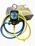 Hvac Single Gauge Valve Manifold Low Charging Gauge With Hoses