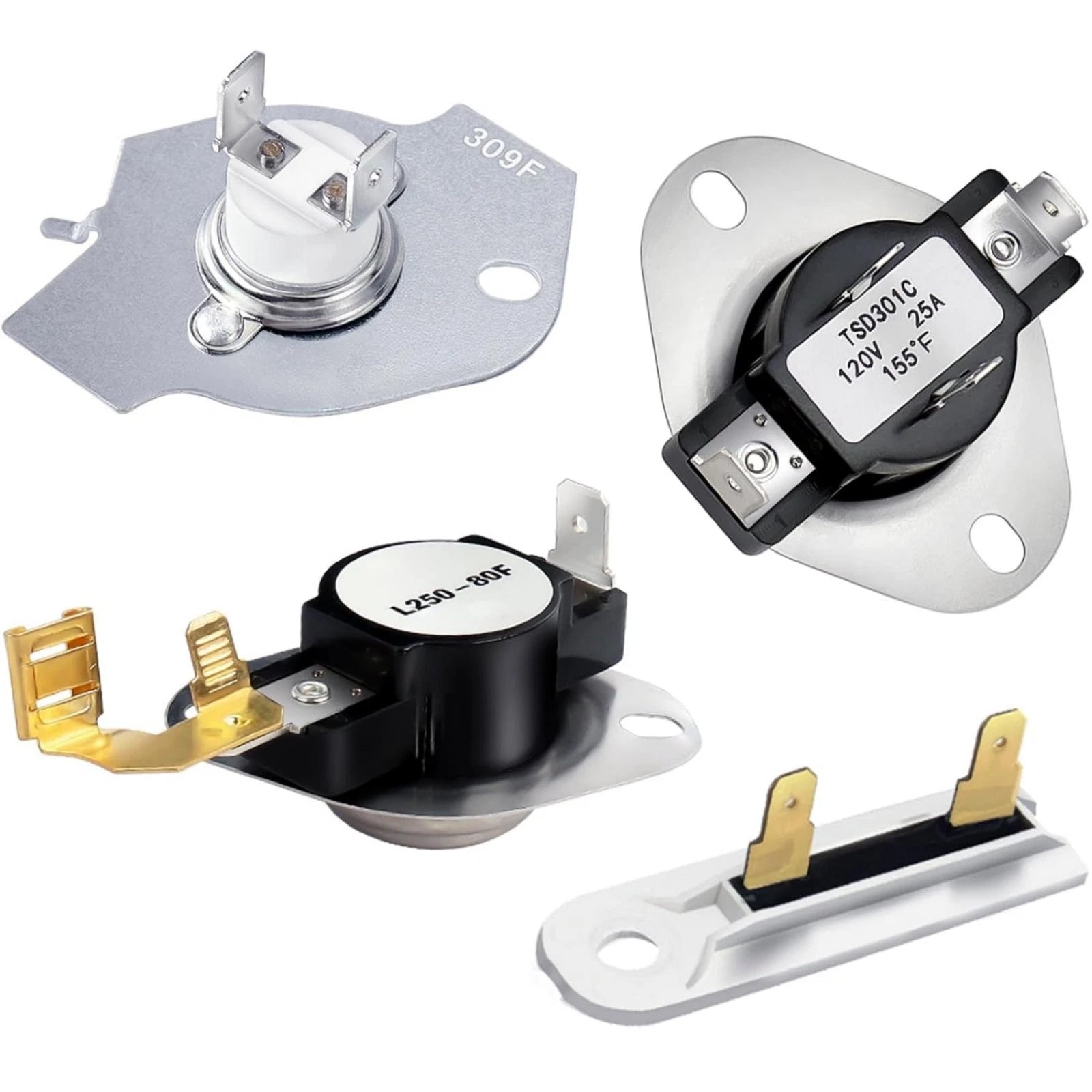 Easy Install Oem 3977393 Dryer Thermostat Kit 240V 25a For Roper
