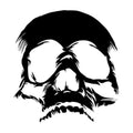 Removable Skull Face Funny Terrible Evil Car Sticker Removable Vinyl