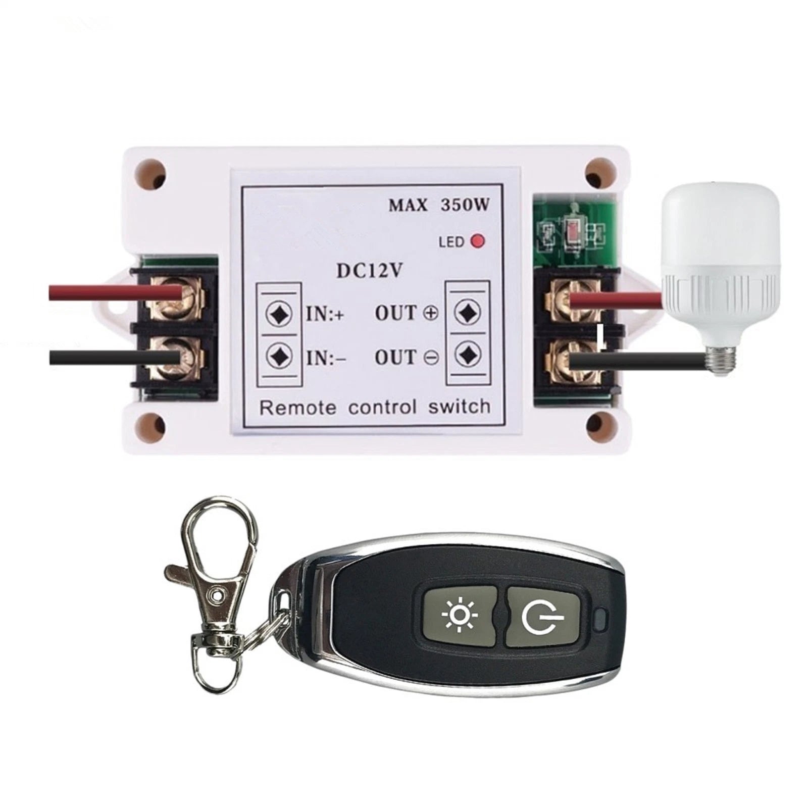 High Power Remote Control Switch Wireless Receiver With 433mhz Remote