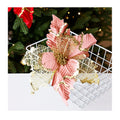 Festive Velvet Christmas Flowers With Glitter Christmas Tree