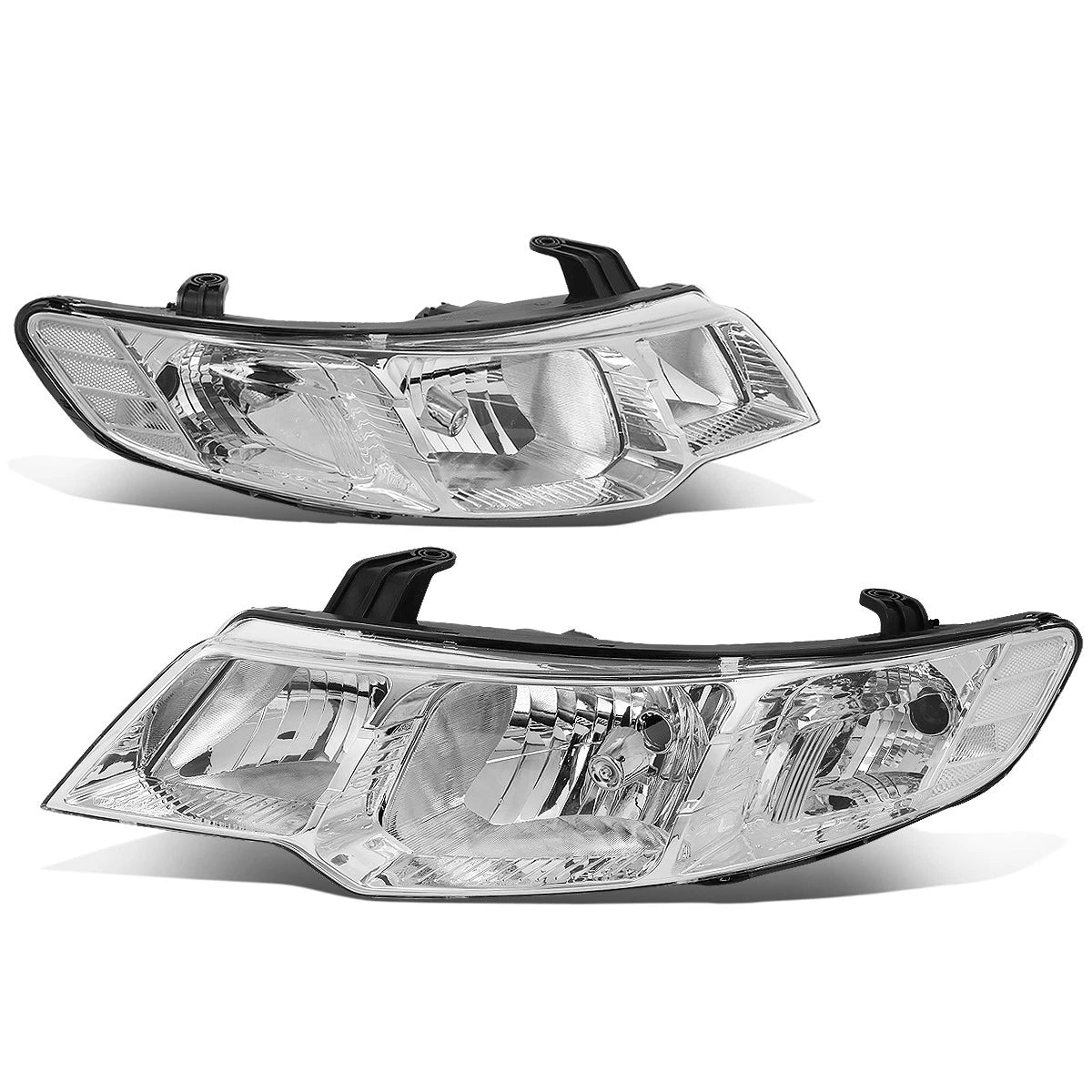 Fit 10-13 Forte Pair Chrome Housing Clear Lens | Built Supply Co