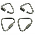 T316 Stainless Steel 1/8" Delta Quick Link Triangle Carabiners 330 Lb