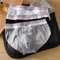 Men's Cotton Briefs With Low Waist And Enhanced U Convex Pouch For