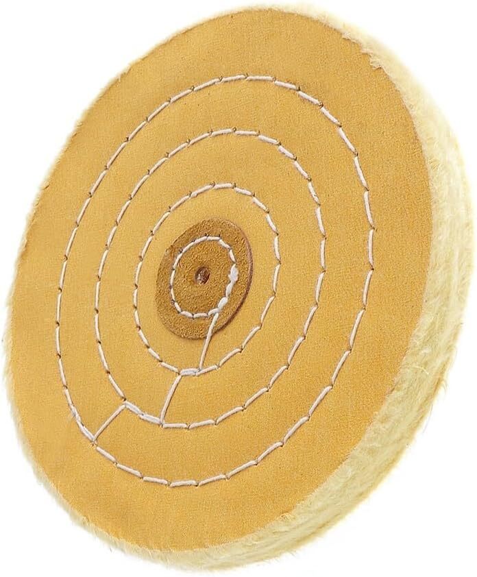 100 Pack 6 Inch Cotton Buffing Wheel by Unbranded