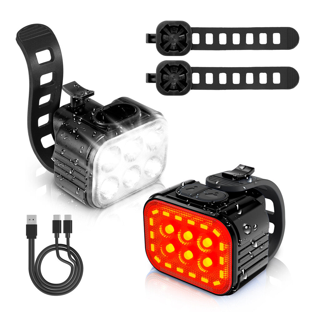 WorkPro 2-Pack Rechargeable Bike Light Set by WorkPro
