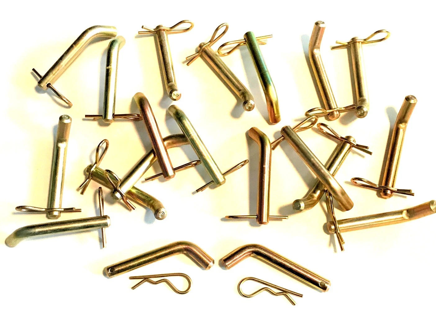 20 INDUSTRIAL 5/8" BENT TRAILER RECEIVER HITCH PINS COUPLER R PIN CLIPS BP58