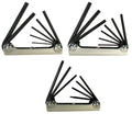 Eklind 23pc Fold Up Hex Wrench Key Set Metric SAE